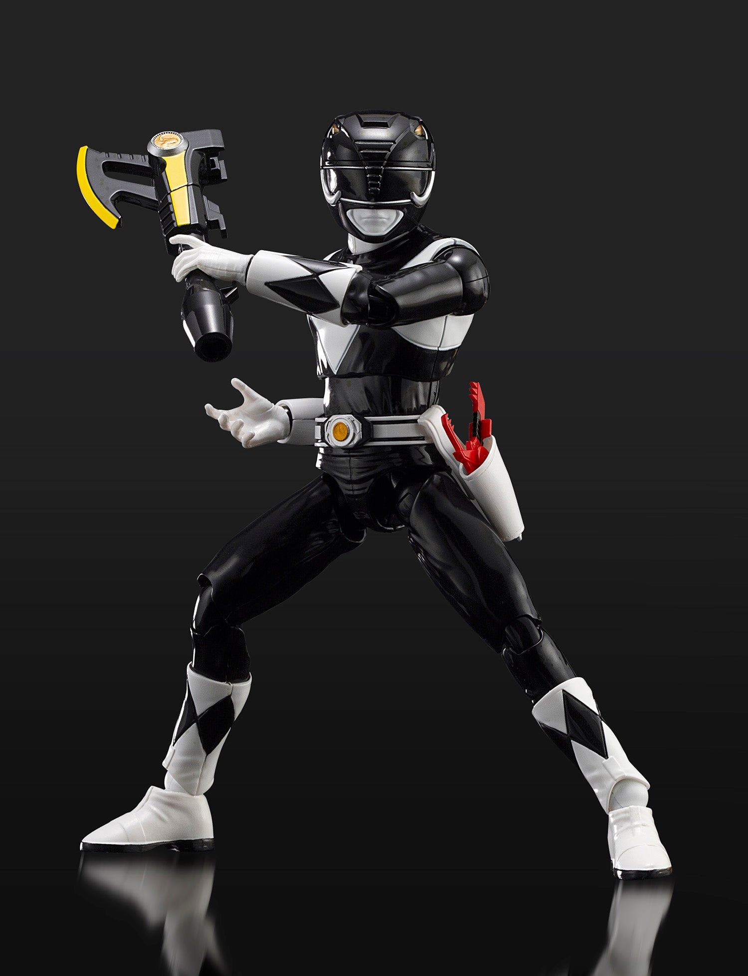 Flame Toys Pre - painted Plastic Model of Power Rangers Furai Black Ranger