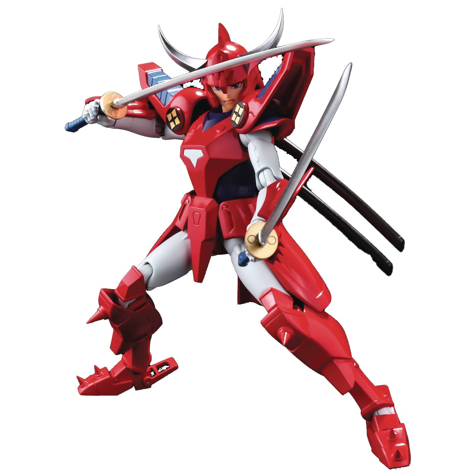 Reissued Ronin Warriors Chou - Dan - Kadou Ryo Wildfire Action Figure with Attachable Armor