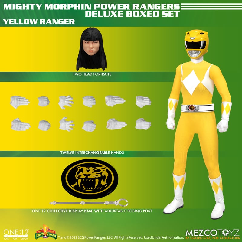 Mezco One:12 Collective Premium Mighty Morphin Power Rangers Deluxe Boxed Figure Set