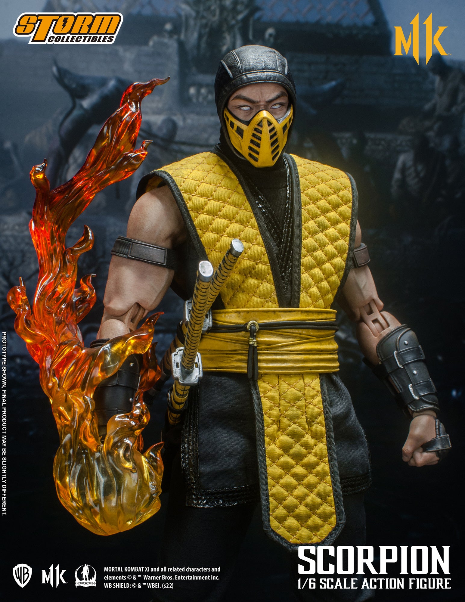 Storm Collectibles 1/6 Scale Mortal Kombat Scorpion Action Figure - High - Quality Collectible Toy