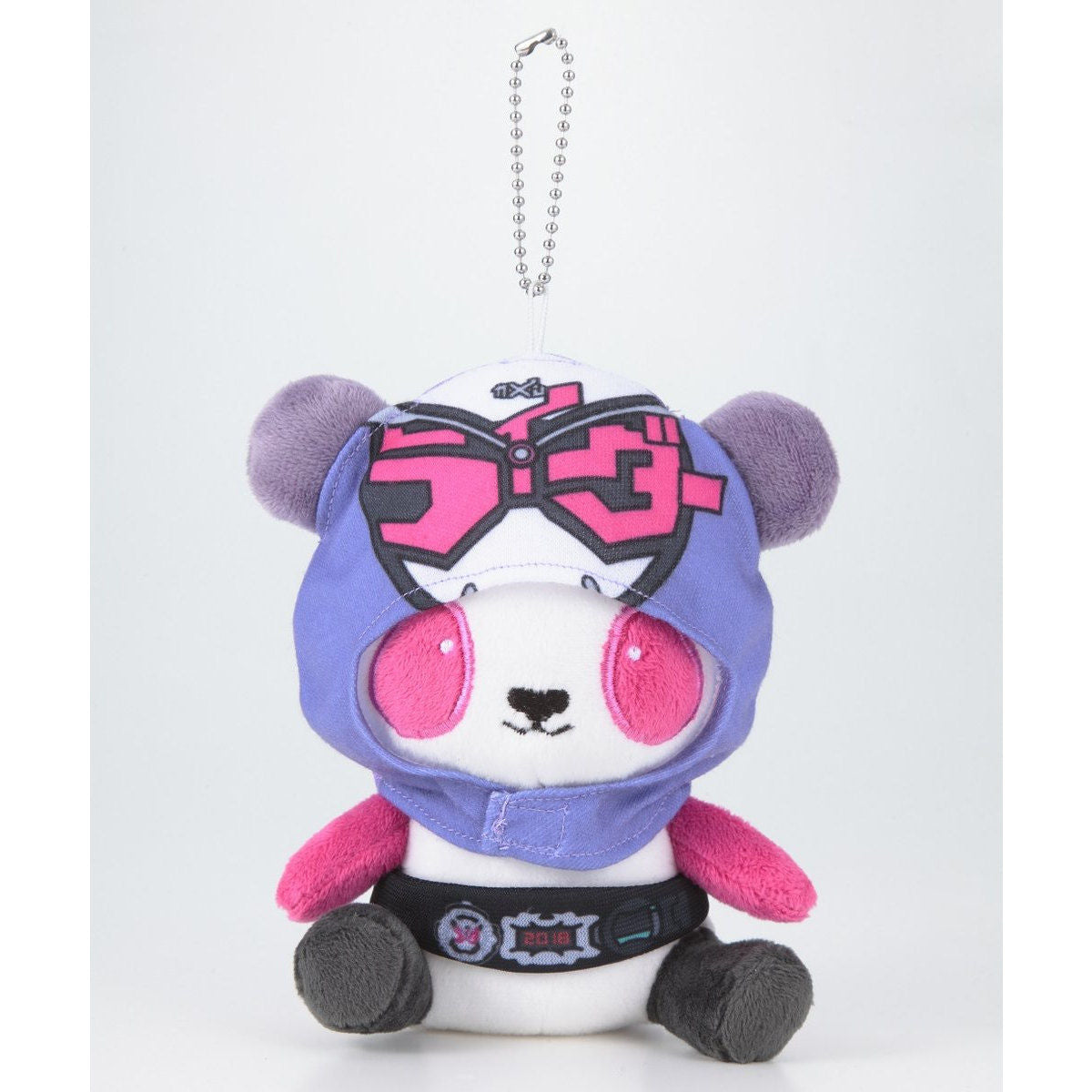 ROG Kamen Rider Zi - O Panda - themed Masked Plush Bear Keychains