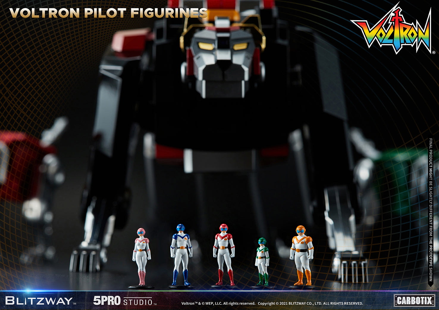 Blitzway High - Quality Collectible Carbotix Voltron Figure from Voltron Anime Series
