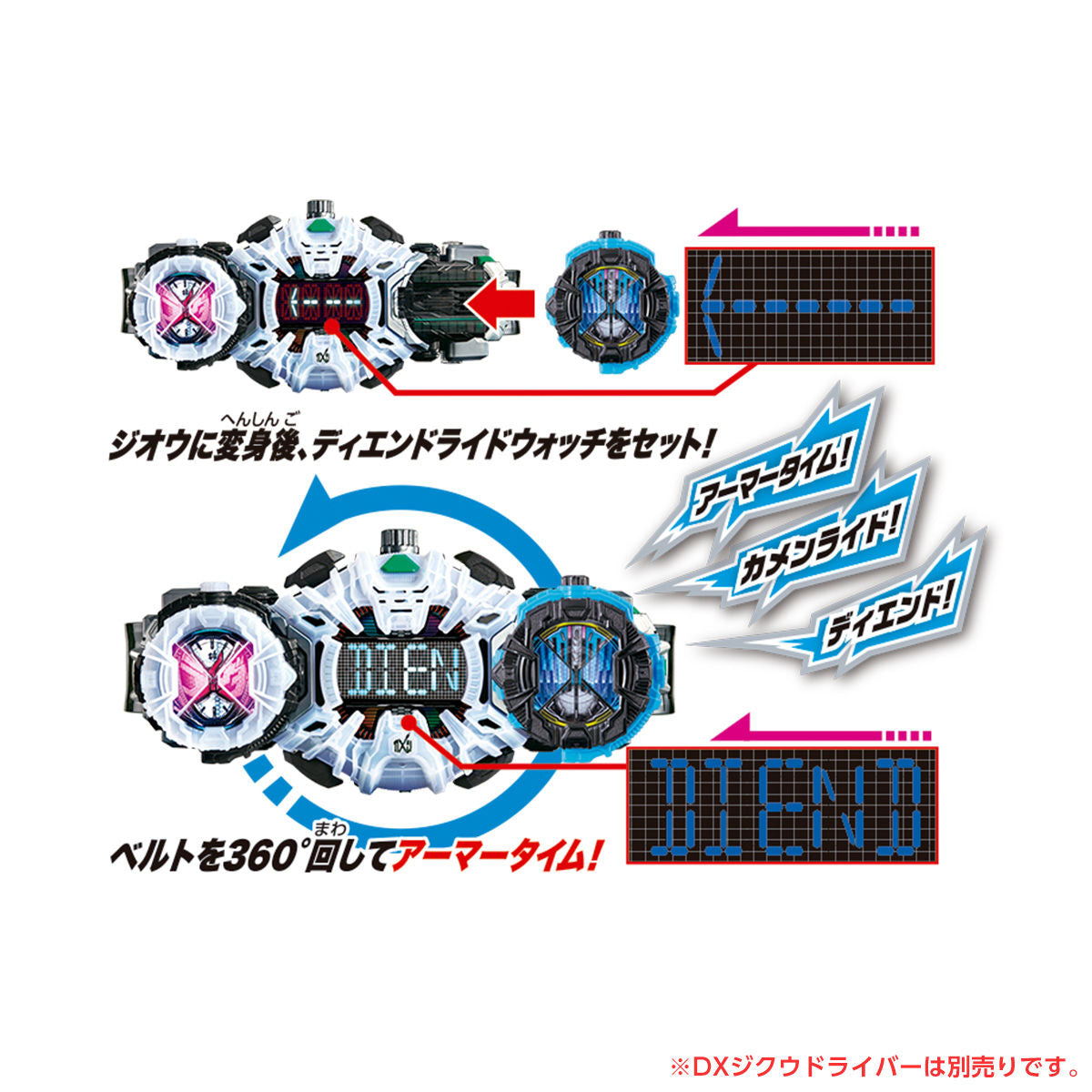DX Geiz-themed Time Majin Repaint with Diend RideWatch