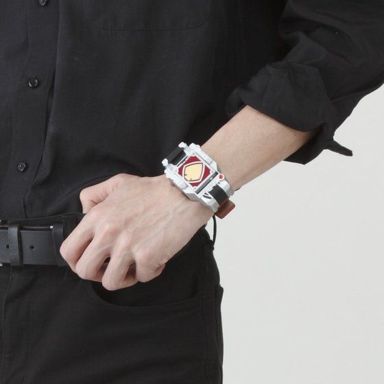 Stainless Steel and Leather Kamen Rider Blade Live - Action Rotating Watch