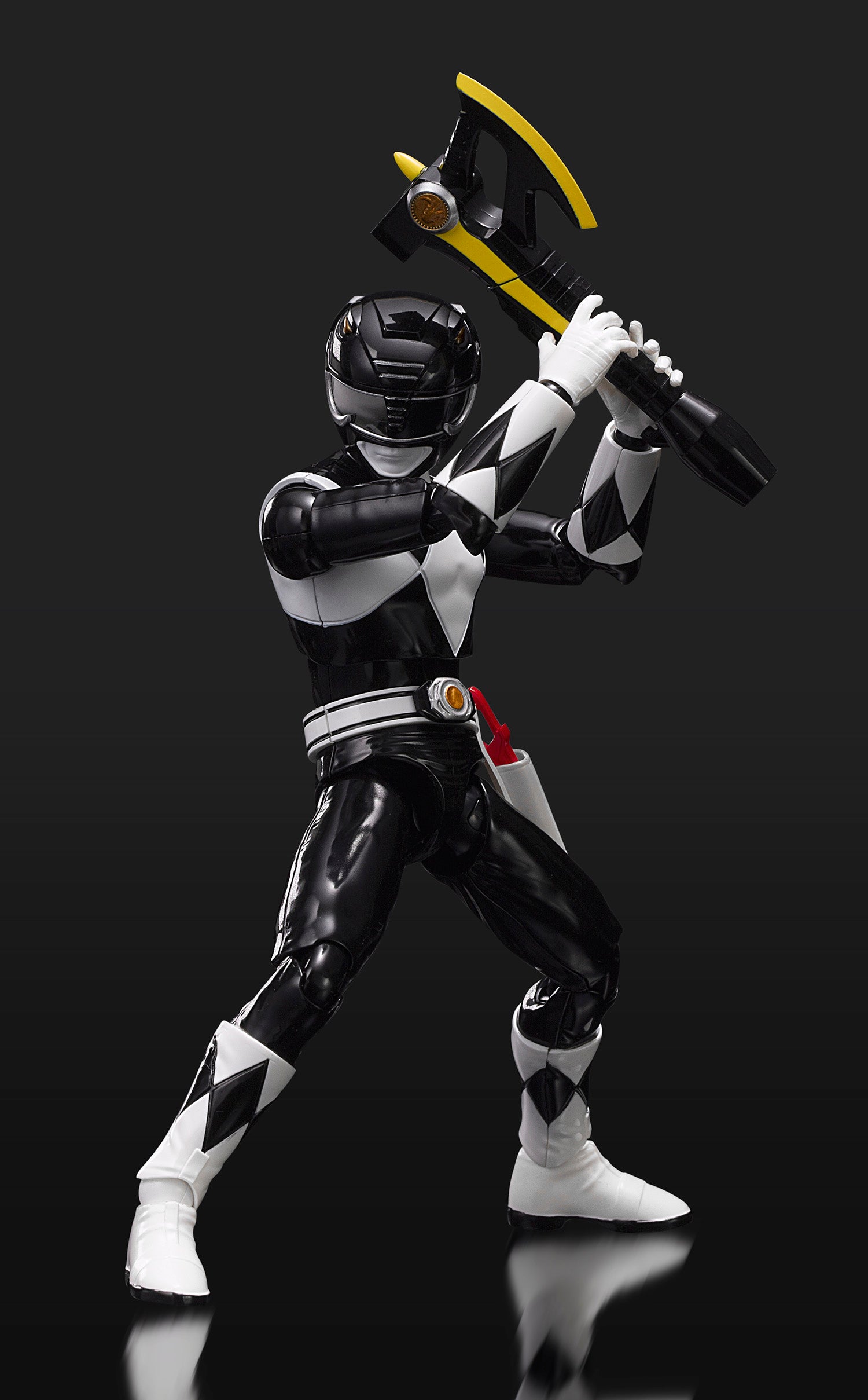 Flame Toys Pre - painted Plastic Model of Power Rangers Furai Black Ranger