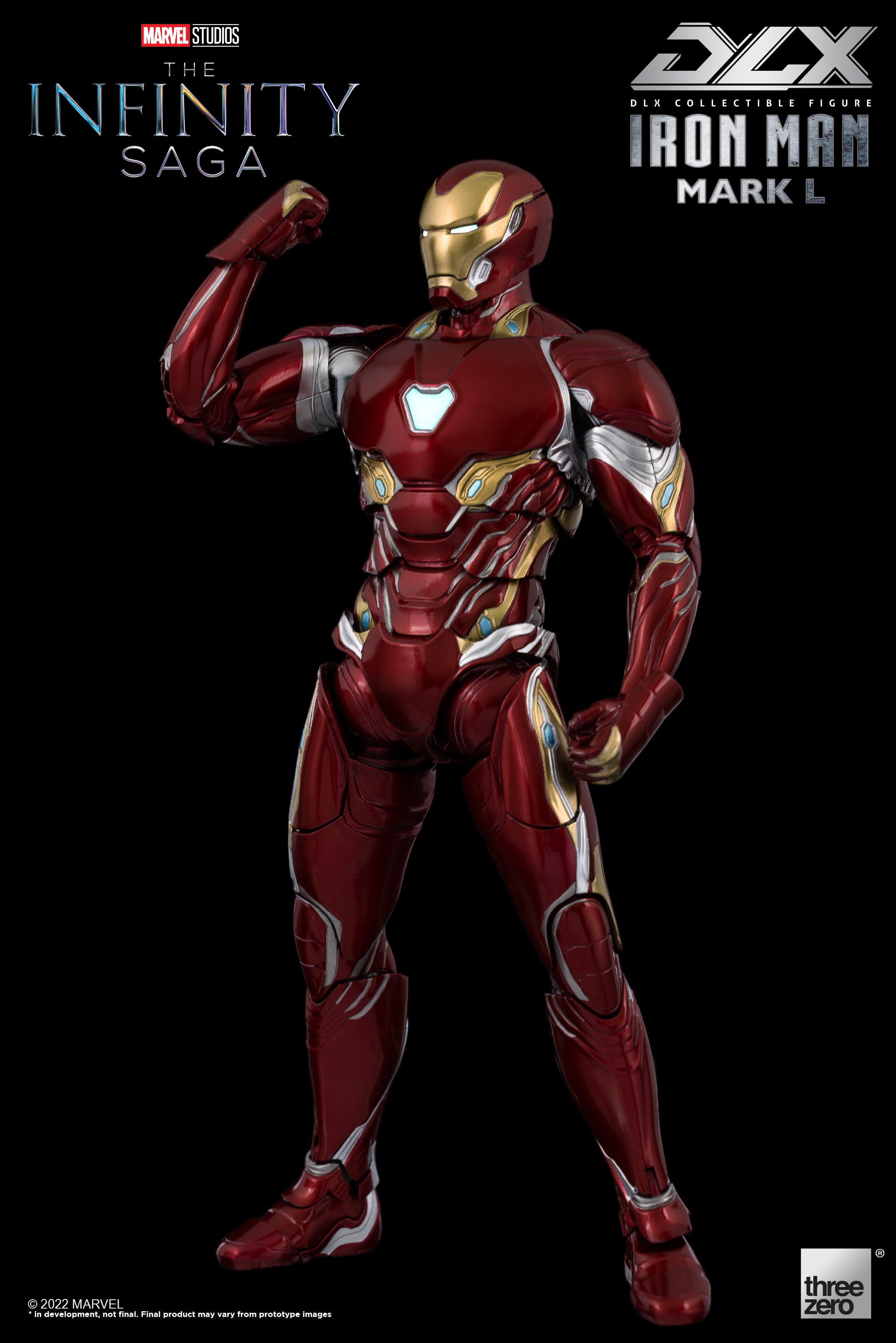 Marvel DLX Series 1/12 Scale Highly Detailed Collectible DLX Iron Man Mark 50 Infinity Saga Action Figure