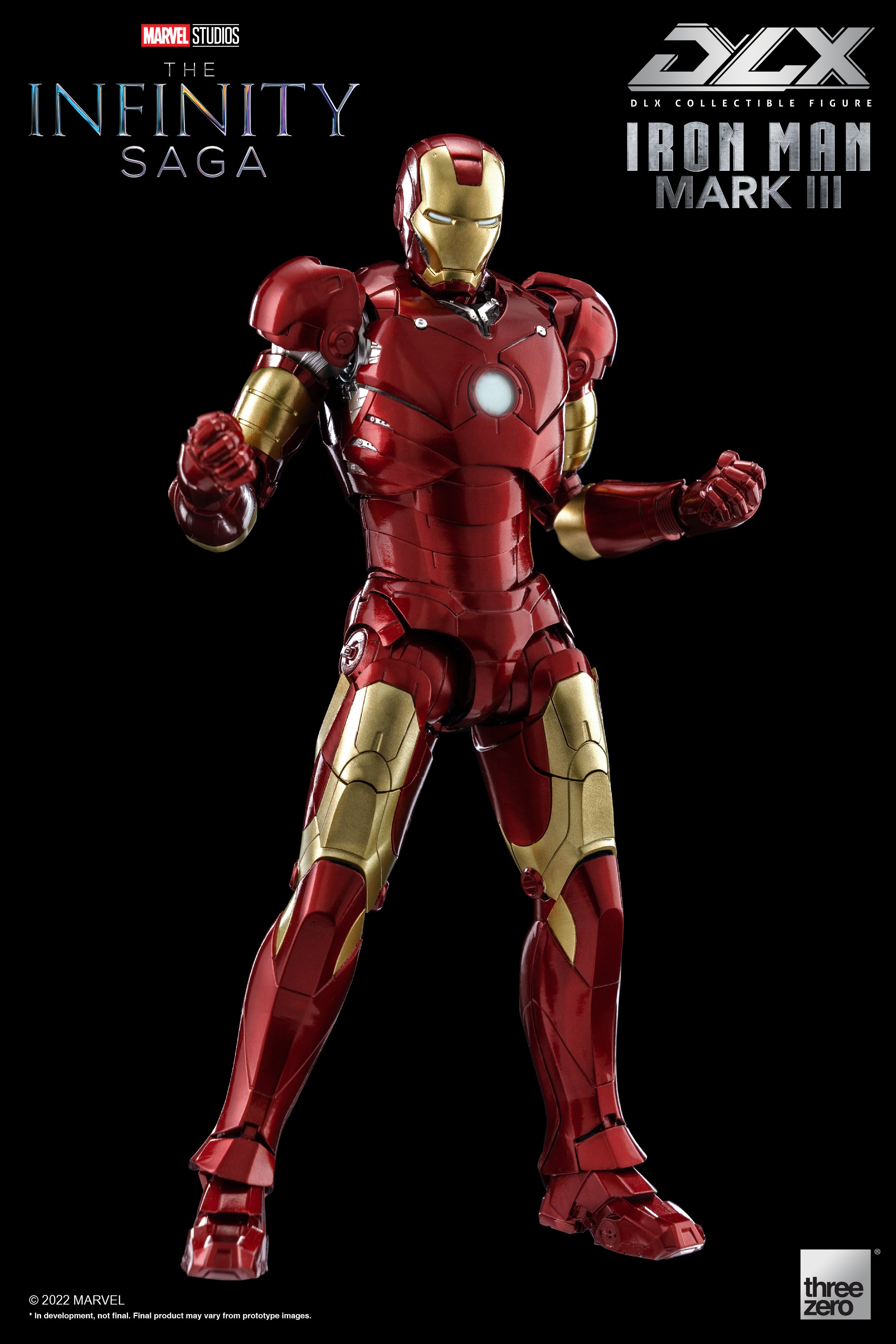 1/12 Scale DLX Iron Man Mark III Action Figure from Infinity Saga