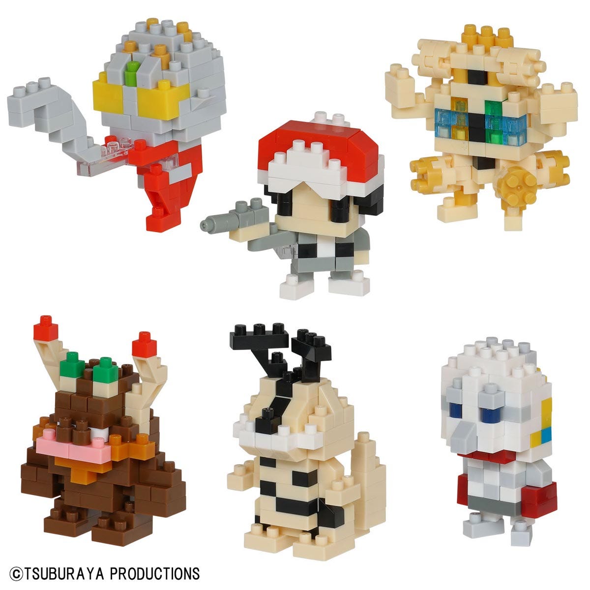 Nanoblock Mininano Ultraman Volume 3 - Assorted 6 Character Set