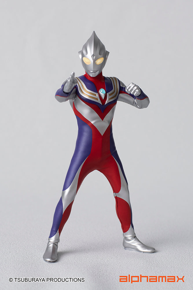Alphamax 6.5 - inch Fully - Posable Ultraman Tiga Action Figure with Hidden Joints