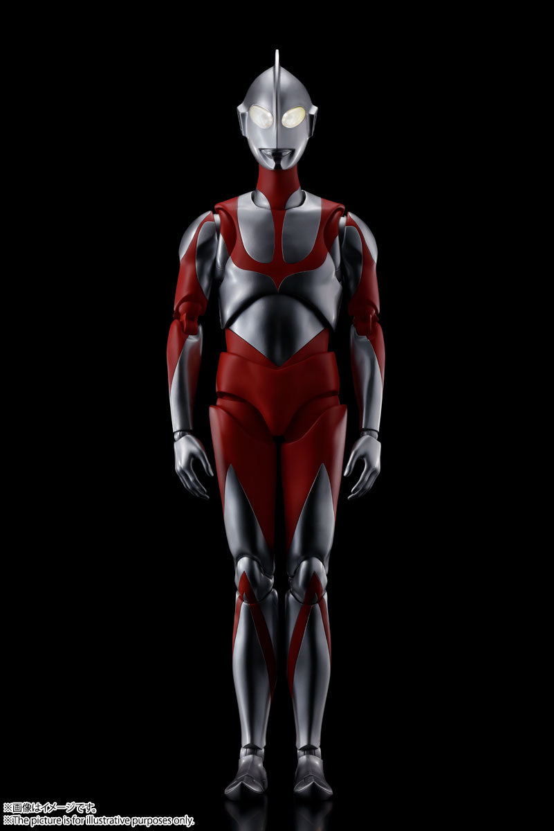 DYNACTION 16-Inch Shin Ultraman Figure with Light - Emitting Eyes and Die - Cast Parts
