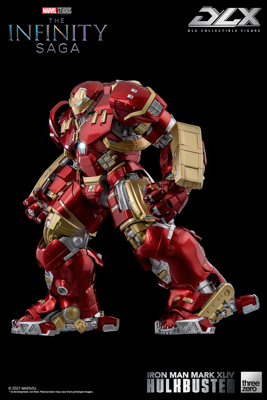 DLX Infinity Saga Die - Cast Iron Man Mark 44 Hulkbuster Armor with LED Lights