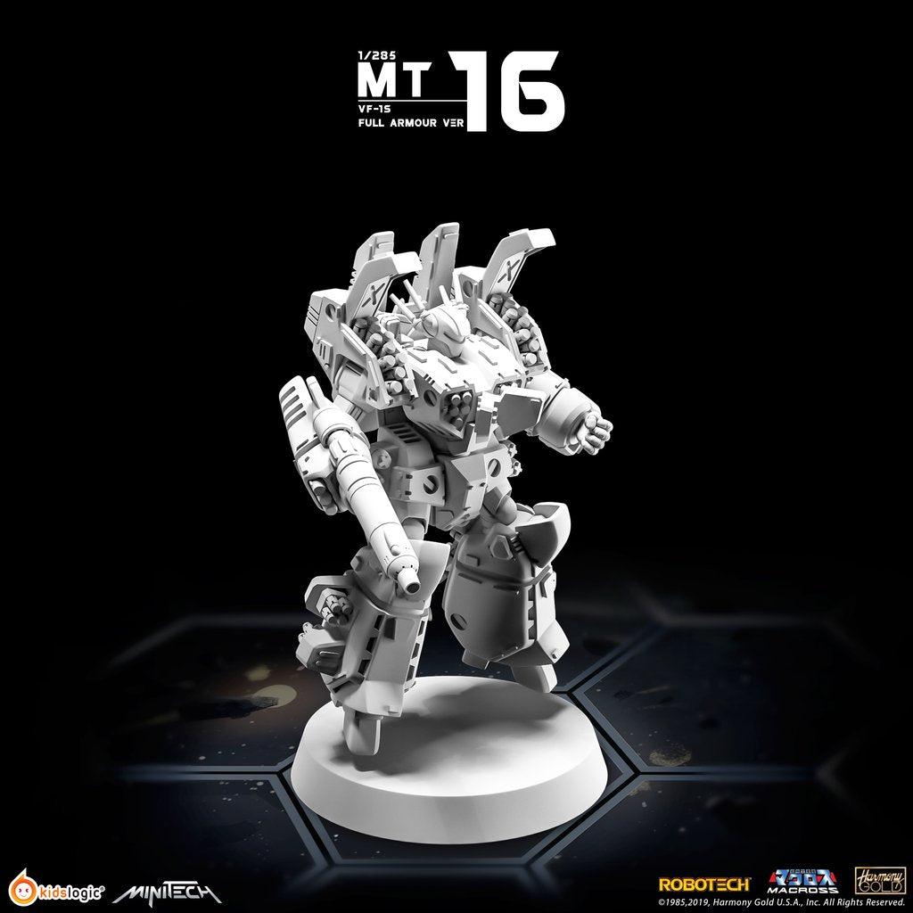 Minitech MT16 VF-1S Fully Armored Version Miniature Model from Macross/Robotech Series