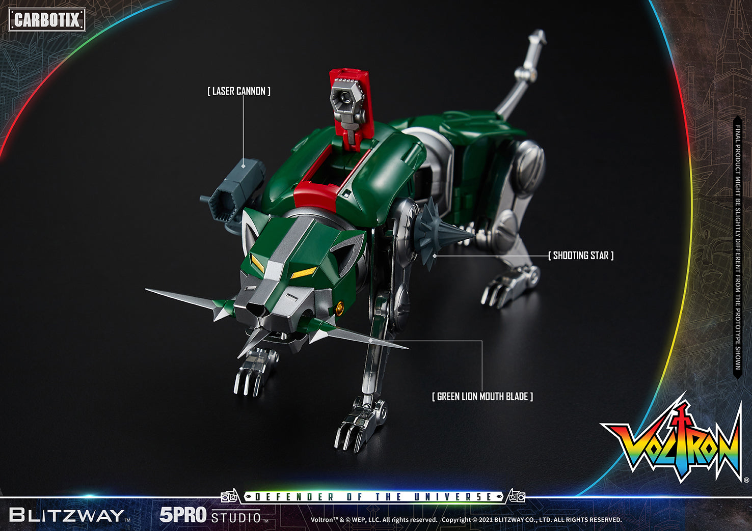 Blitzway High - Quality Collectible Carbotix Voltron Figure from Voltron Anime Series