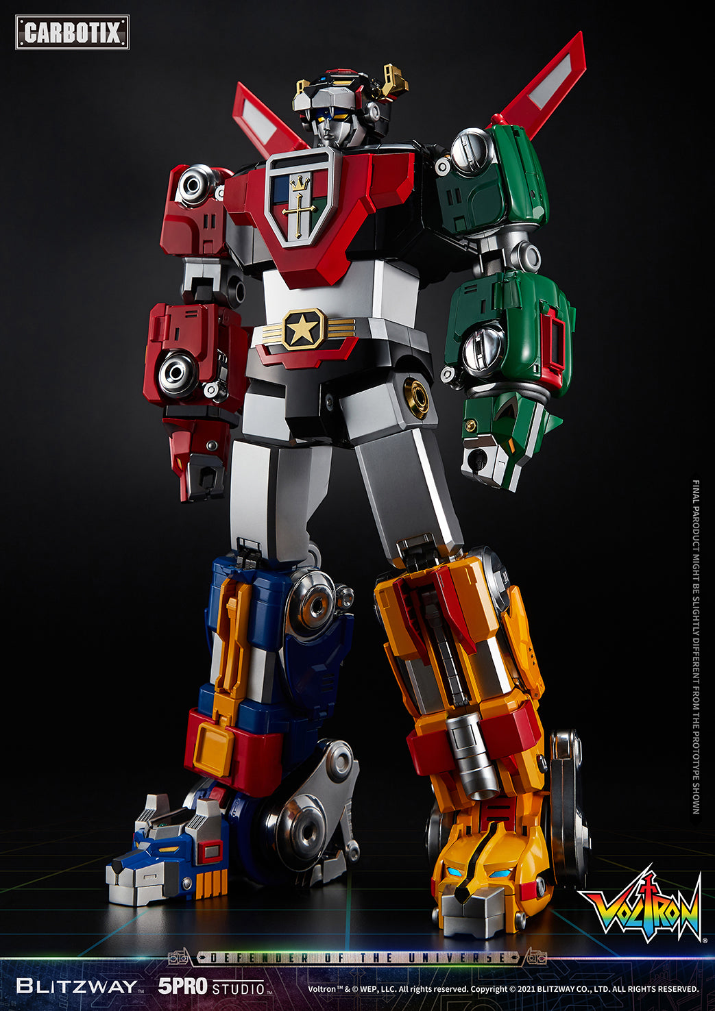 Blitzway High - Quality Collectible Carbotix Voltron Figure from Voltron Anime Series