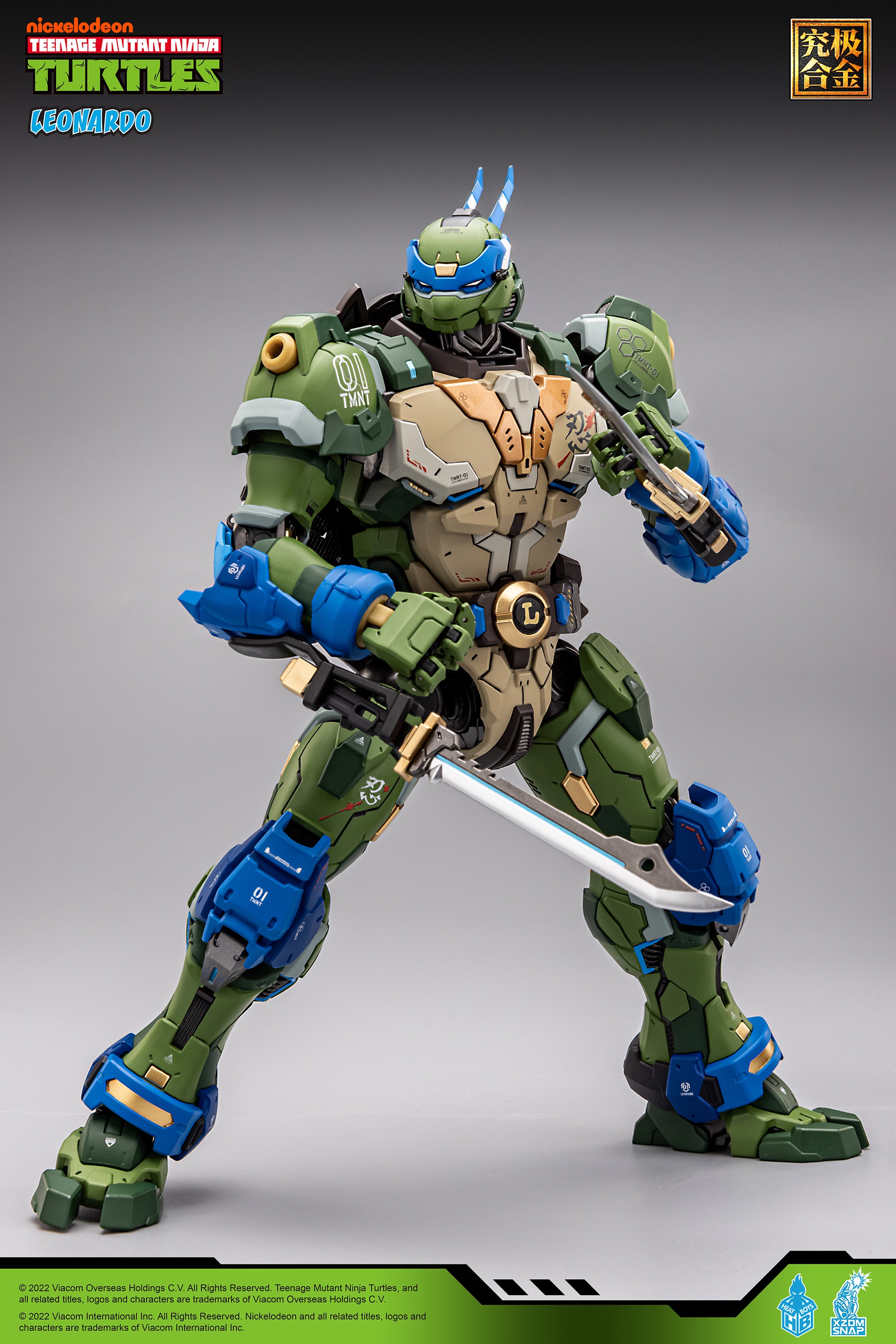 Heatboys Officially Licensed Teenage Mutant Ninja Turtles Mecha Action Figure - Leonardo HB0012