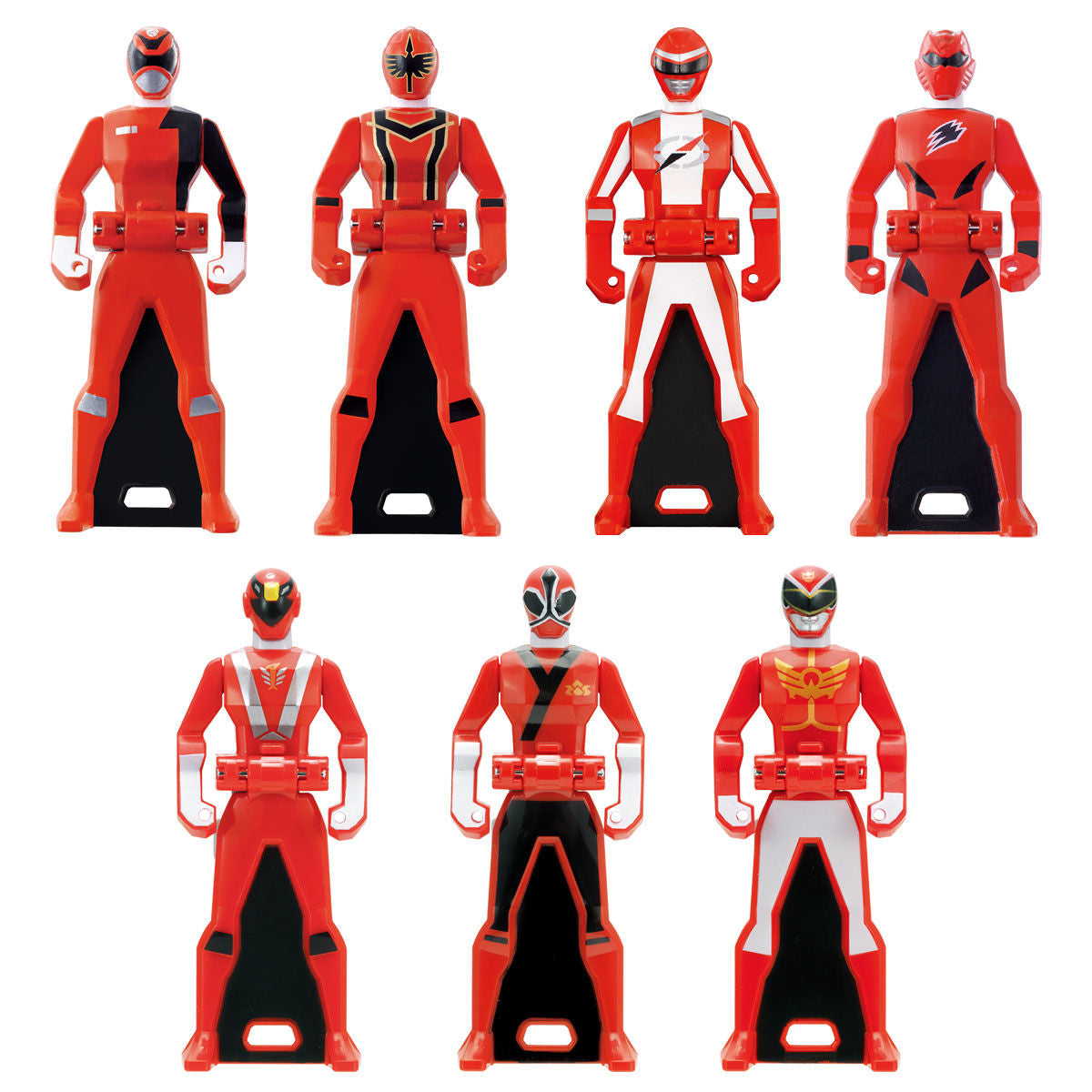 Memorial Edition Ranger Key Set - 35 Pieces for All Red Rangers from Gorenger to Goseiger