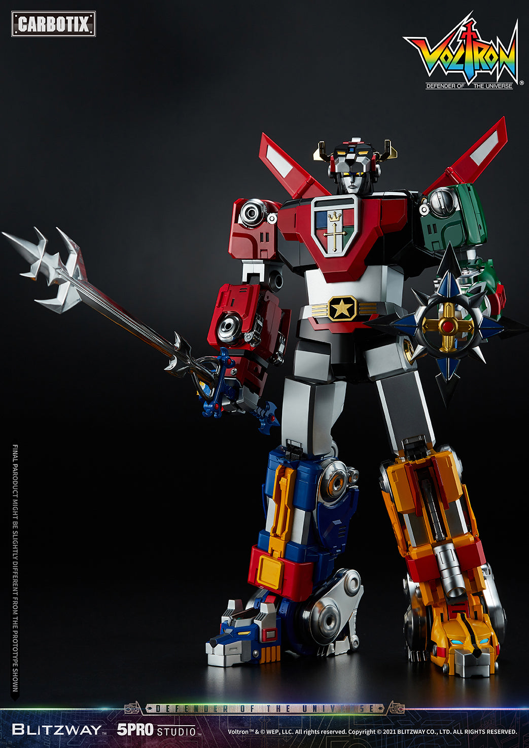 Blitzway High - Quality Collectible Carbotix Voltron Figure from Voltron Anime Series