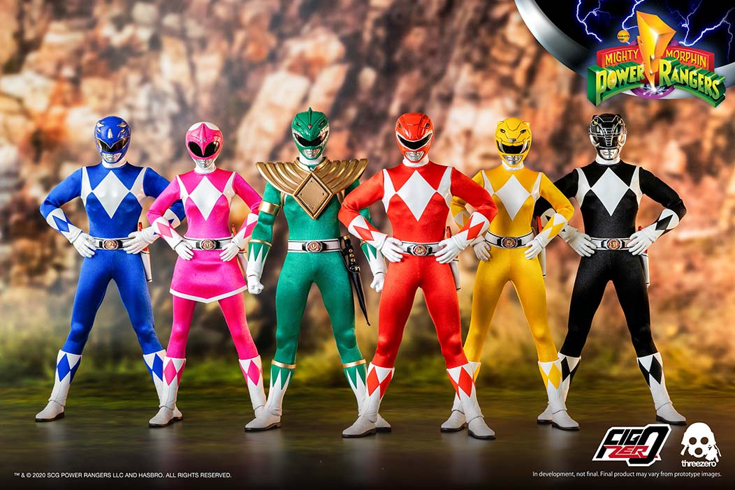 ThreeZero 1/6 Scale Mighty Morphin Power Rangers Complete Figure Set