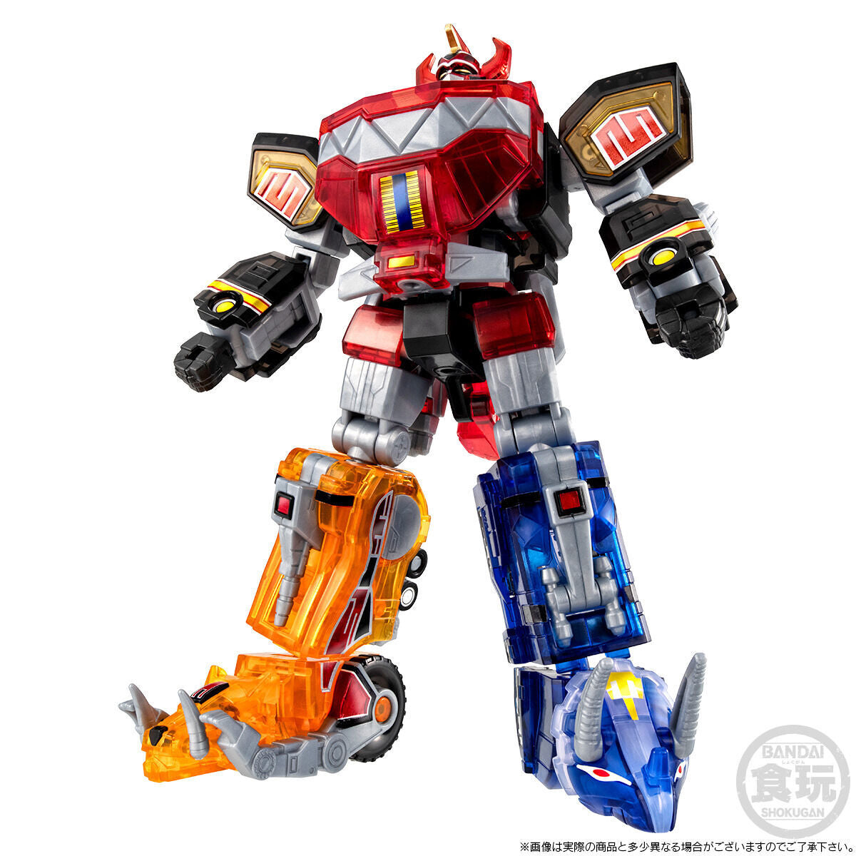 SMP Shinka Gattai Clear Color Version Model Kit - Daizyujin Inspired by Original Sentai Dino Crystals