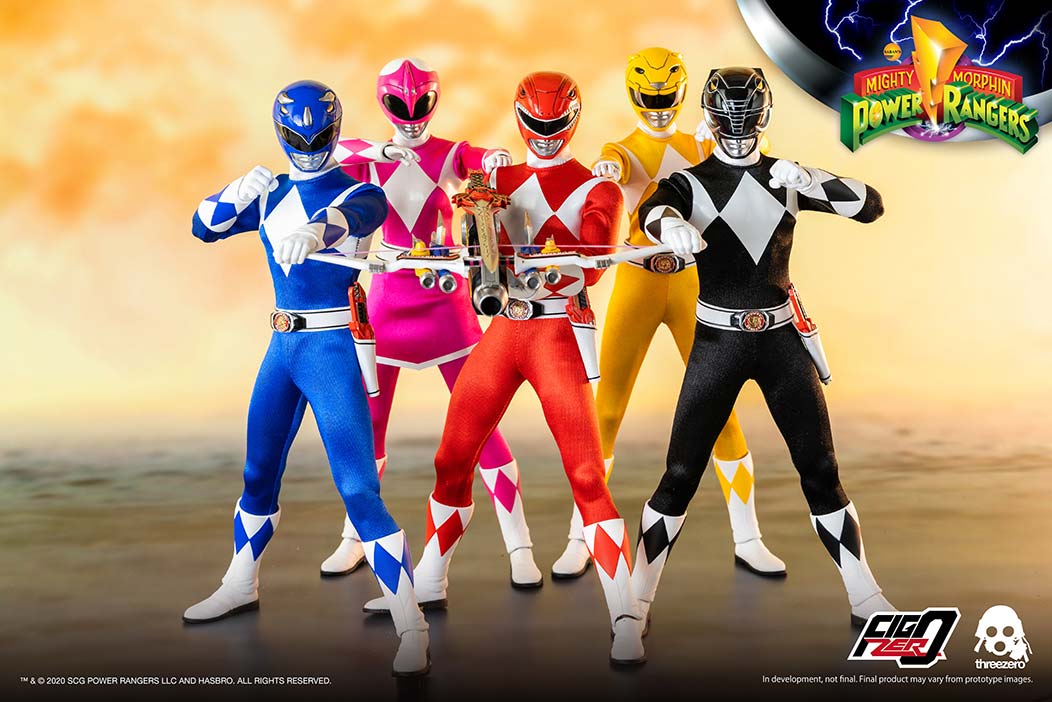 ThreeZero 1/6 Scale Mighty Morphin Power Rangers Complete Figure Set