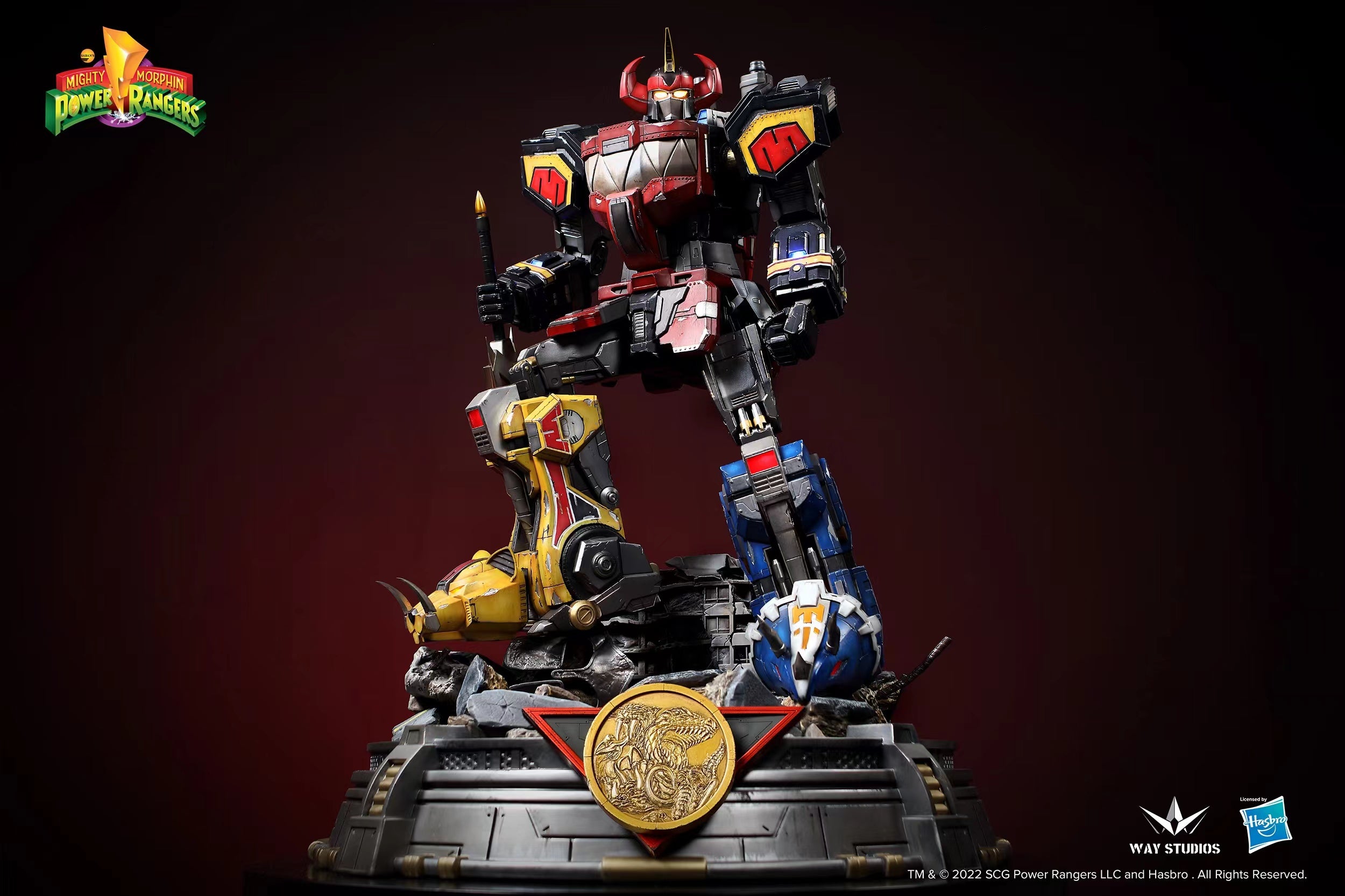 WayStudios Collectible Power Rangers Dino Megazord Display Statue