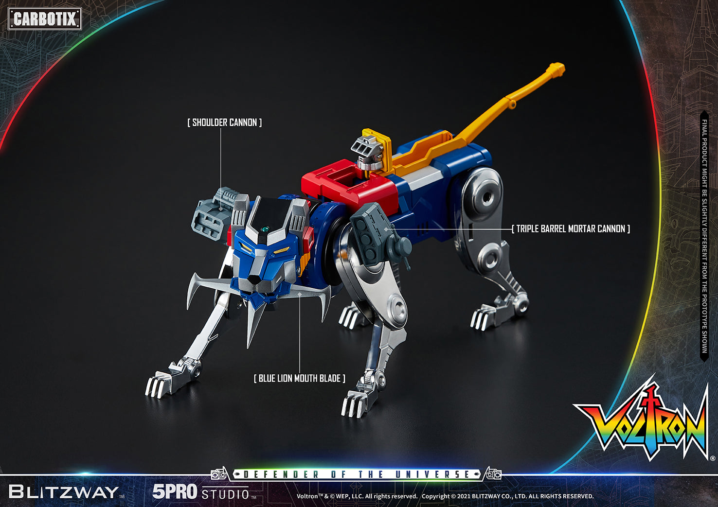 Blitzway High - Quality Collectible Carbotix Voltron Figure from Voltron Anime Series