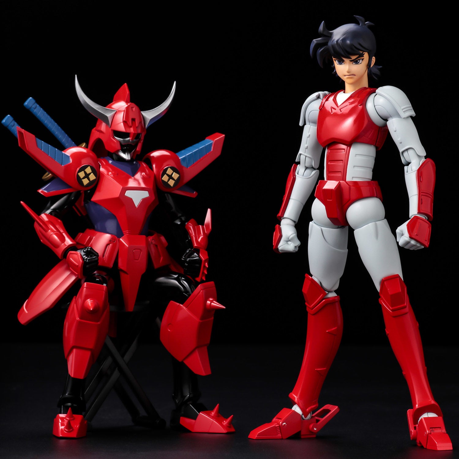 Reissued Ronin Warriors Chou - Dan - Kadou Ryo Wildfire Action Figure with Attachable Armor