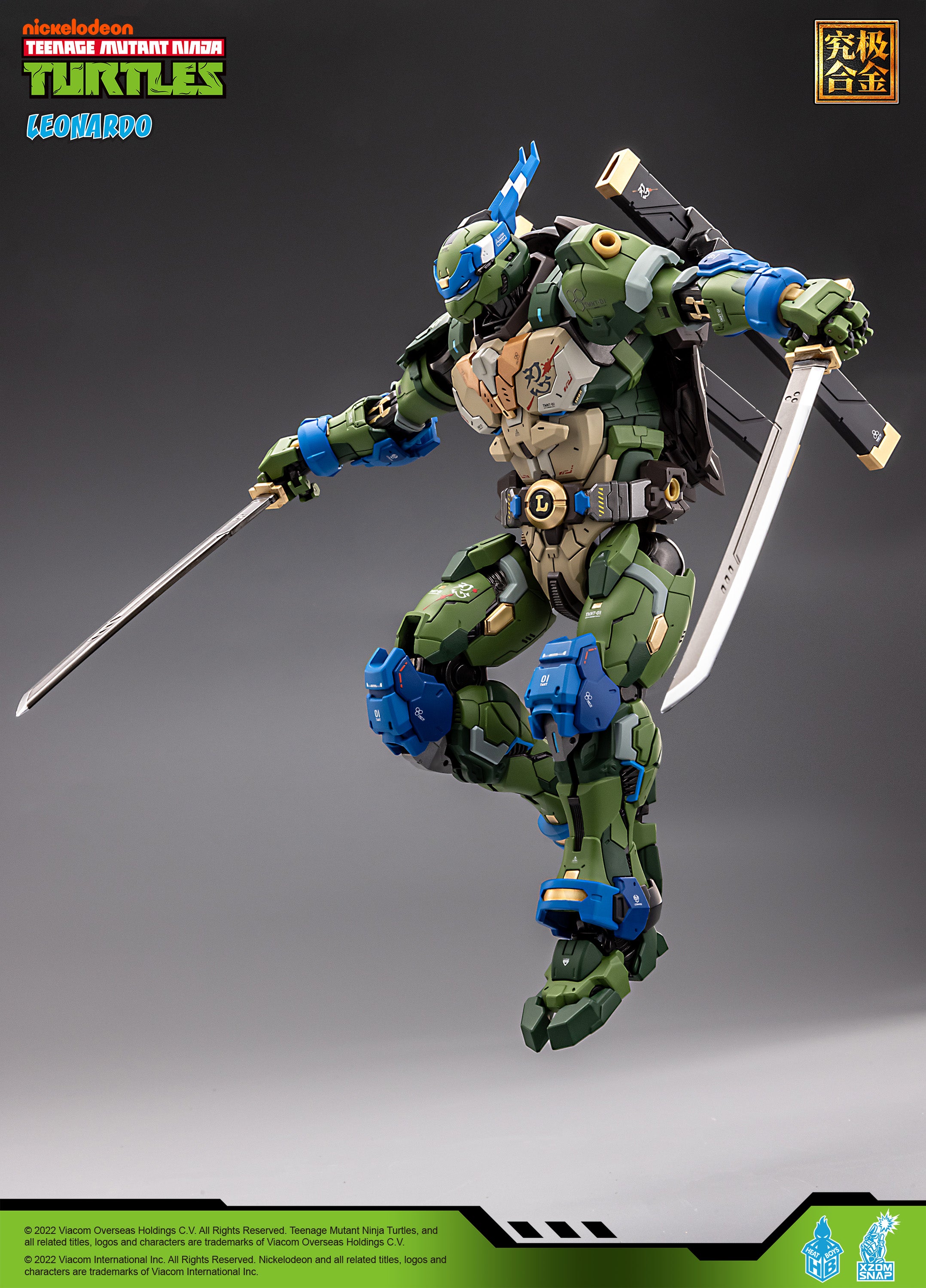 Heatboys Officially Licensed Teenage Mutant Ninja Turtles Mecha Action Figure - Leonardo HB0012