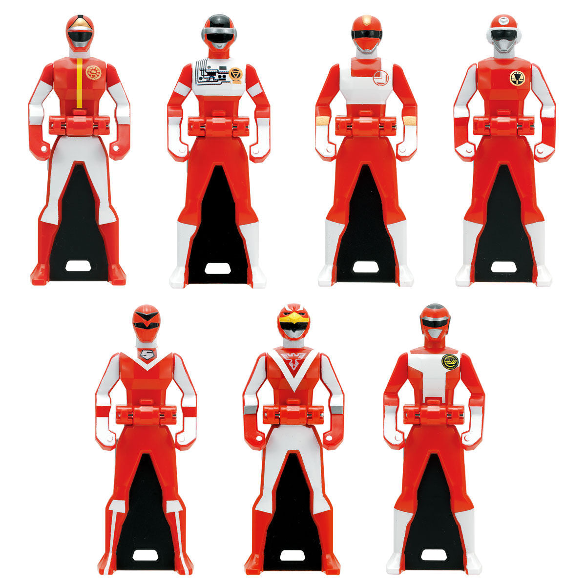 Memorial Edition Ranger Key Set - 35 Pieces for All Red Rangers from Gorenger to Goseiger