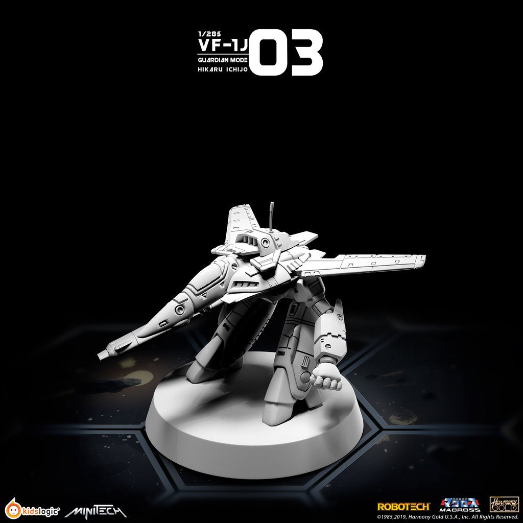 Miniature Collectible Model - Minitech MT03 Valkyrie VF1J Guardian Mode (Hikaru Version)