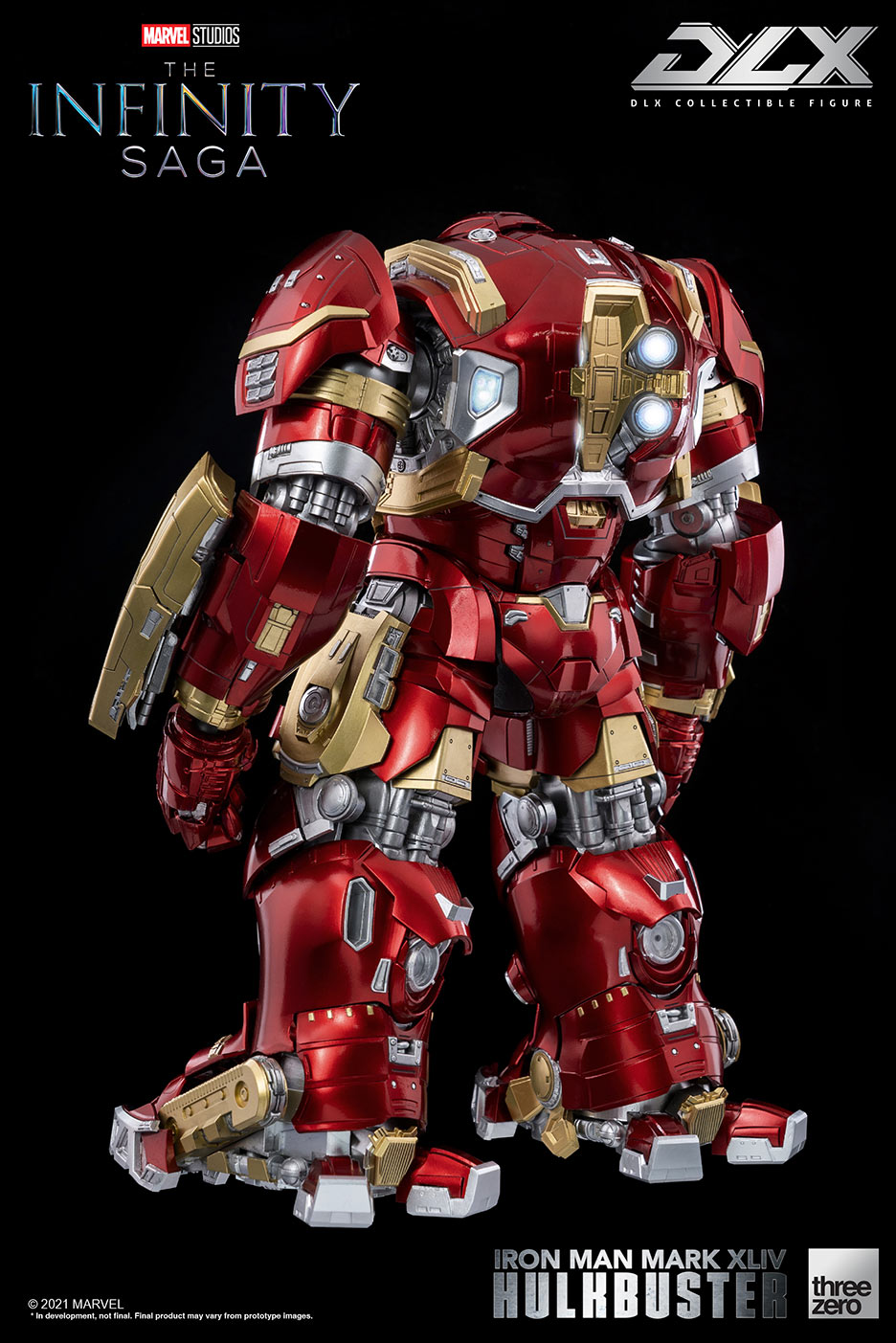 DLX Infinity Saga Die - Cast Iron Man Mark 44 Hulkbuster Armor with LED Lights
