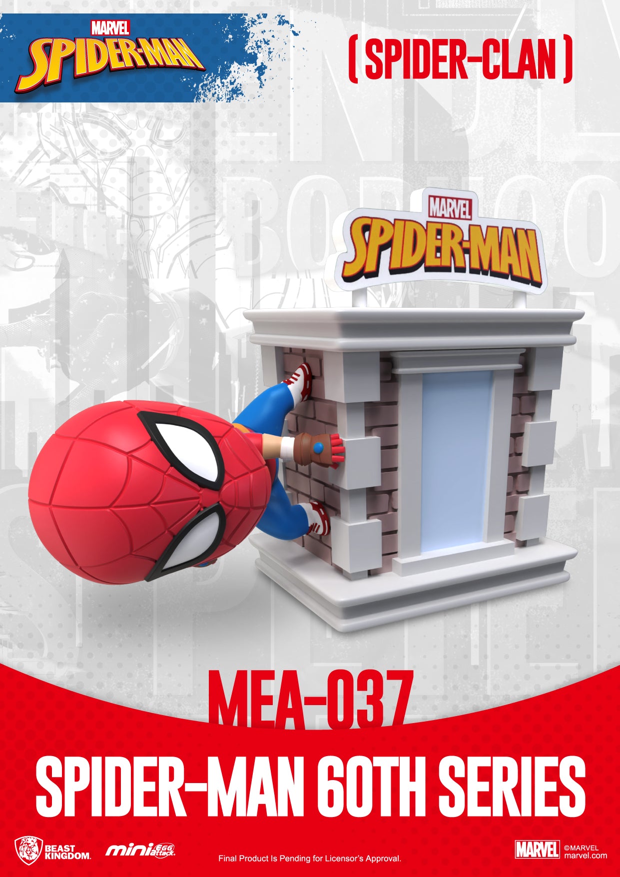 Spider-Man 60th Anniversary MEA - 037 Mini Egg Attack Collectible Figure Display