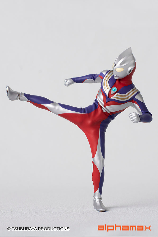 Alphamax 6.5 - inch Fully - Posable Ultraman Tiga Action Figure with Hidden Joints