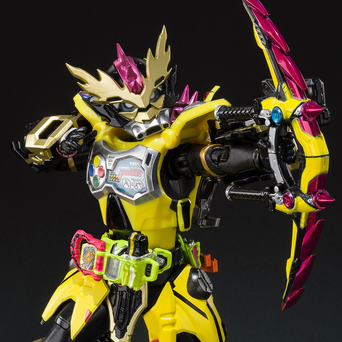SH Figuarts Action Figure of Kamen Rider Lazer in Chambara Bike Gamer Level 3 Version