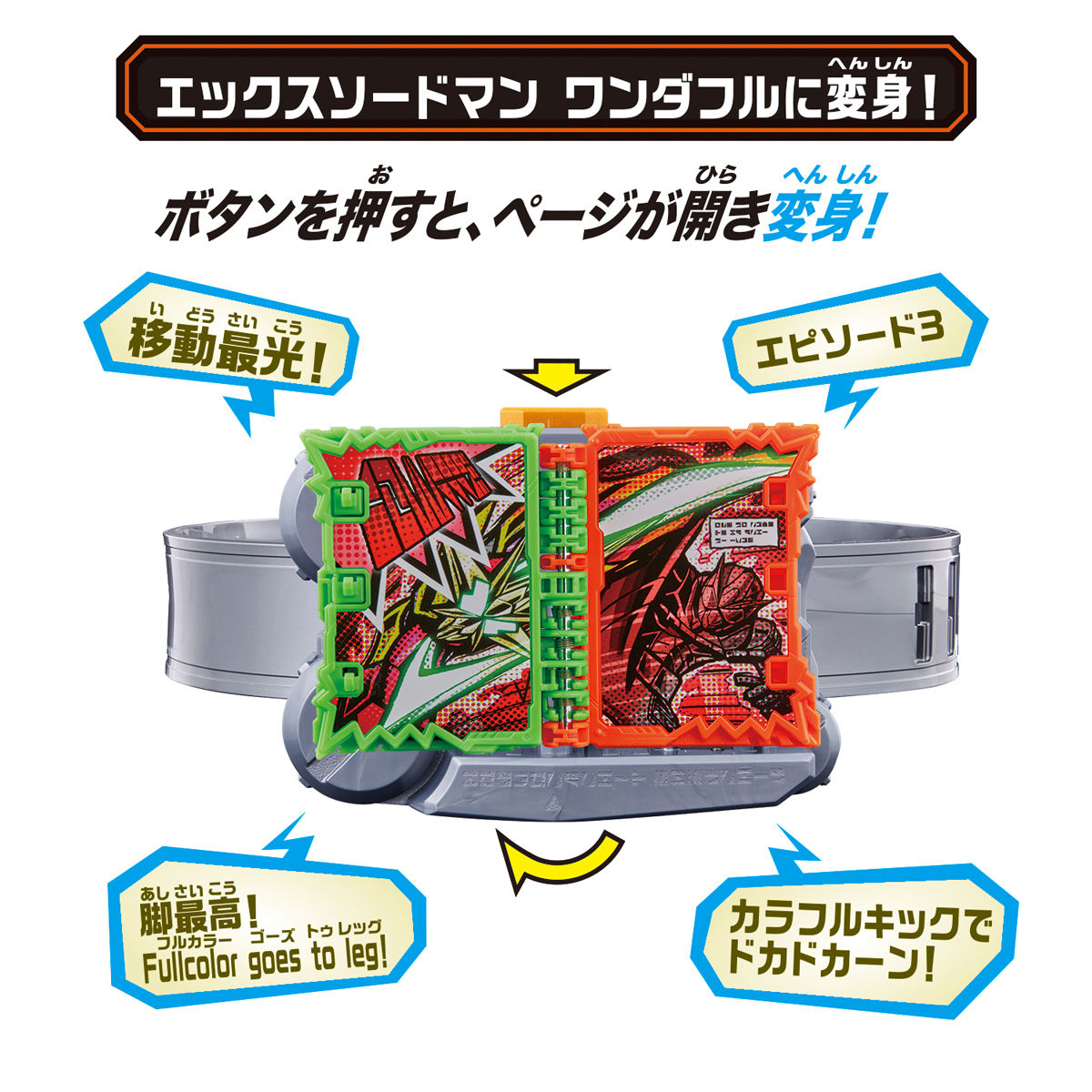 DX Complete Set of Kamen Rider Saikou X Swordman