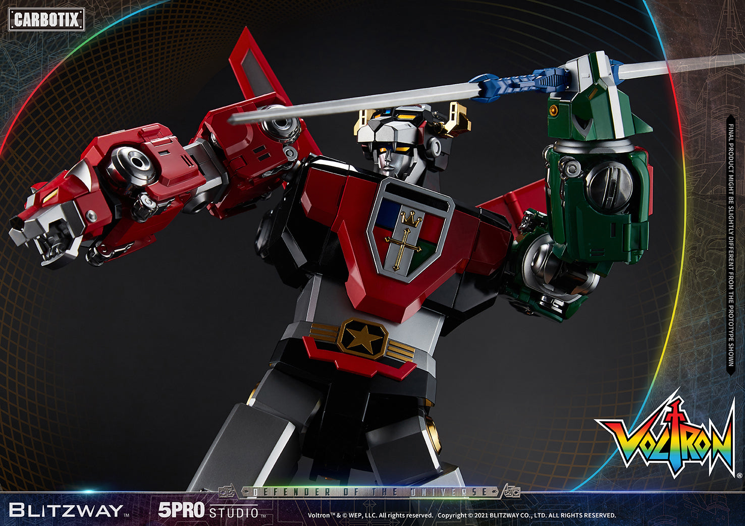 Blitzway High - Quality Collectible Carbotix Voltron Figure from Voltron Anime Series