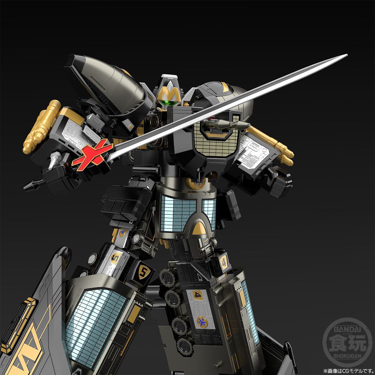 Super Miniature Plastic Black Max Victory Robot Action Figure Set