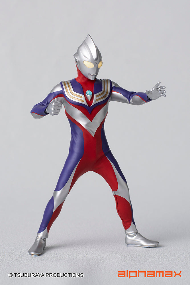 Alphamax 6.5 - inch Fully - Posable Ultraman Tiga Action Figure with Hidden Joints