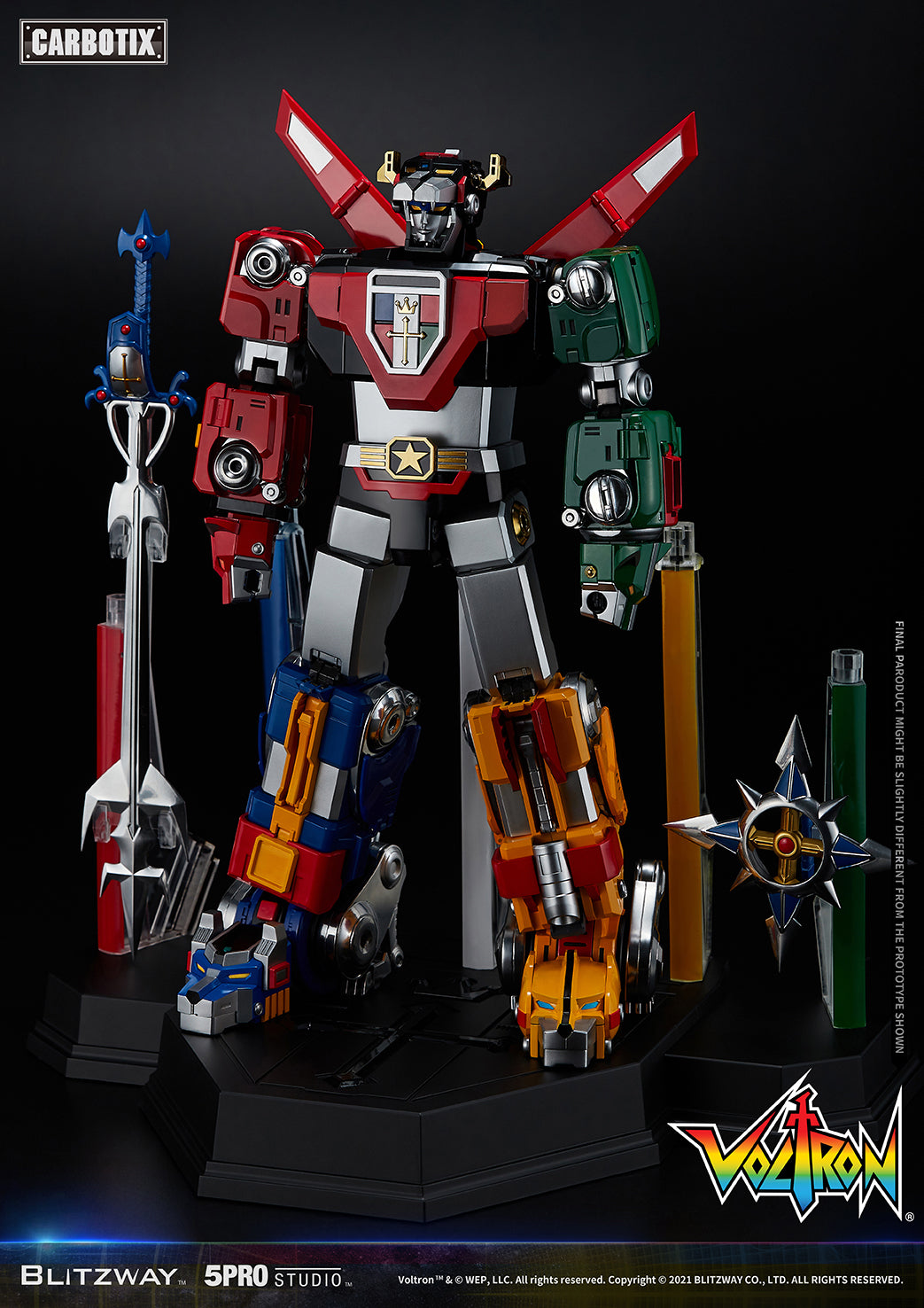 Blitzway High - Quality Collectible Carbotix Voltron Figure from Voltron Anime Series