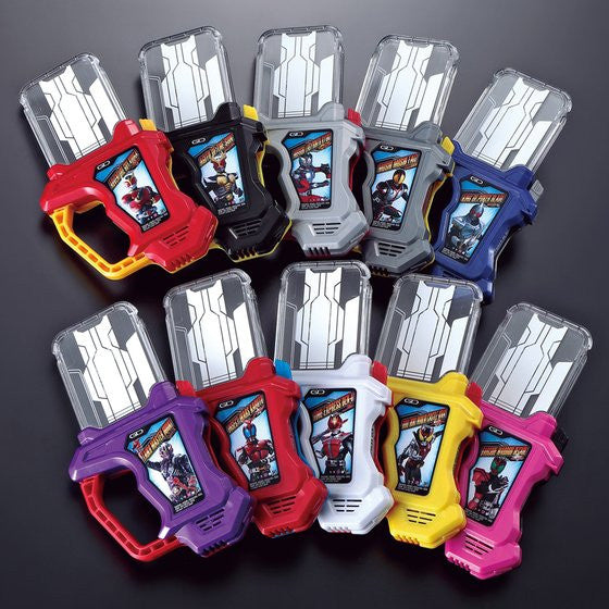 Exclusive Heisei Era Rider Gashat Set with 10 Unique Gashats