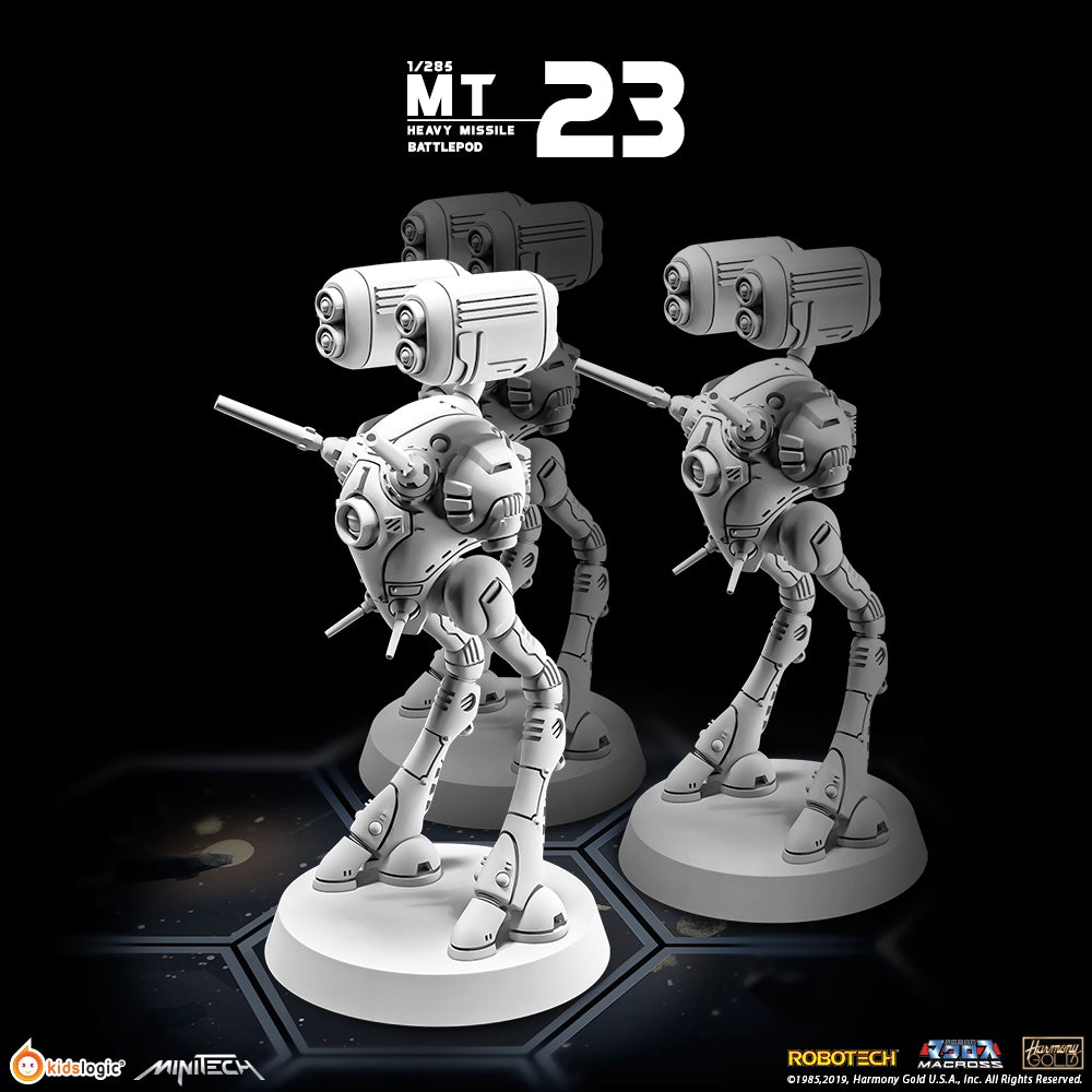 MiniTech MT23 Heavy Missile Battlepod Set: 3-Piece Collection