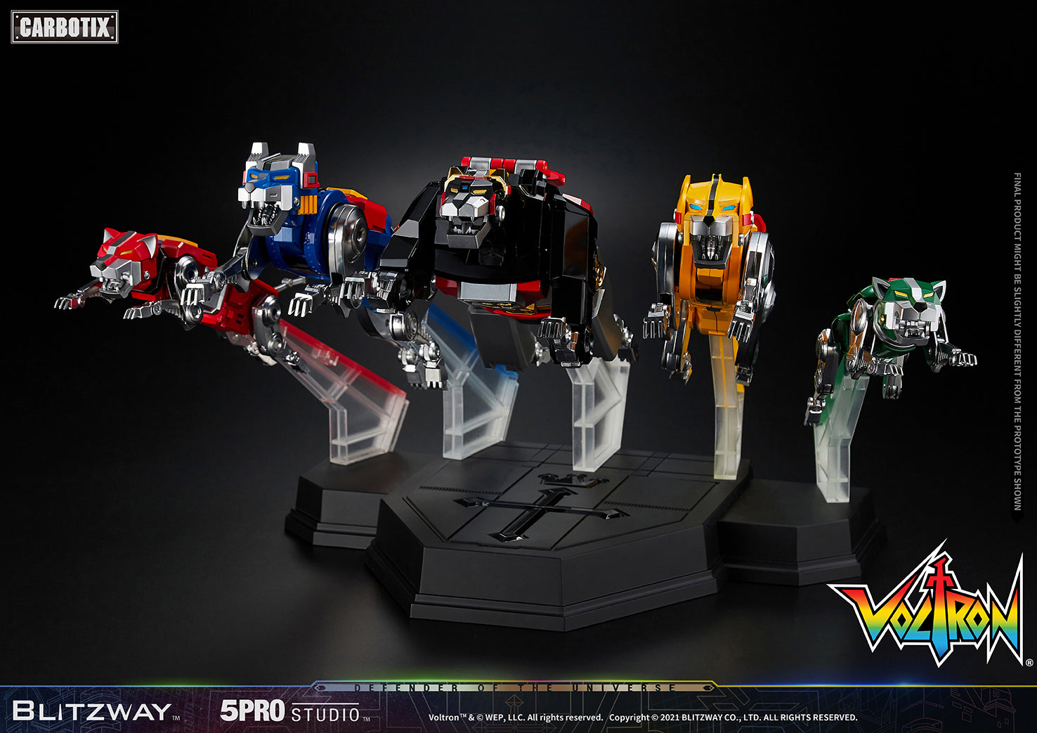 Blitzway High - Quality Collectible Carbotix Voltron Figure from Voltron Anime Series
