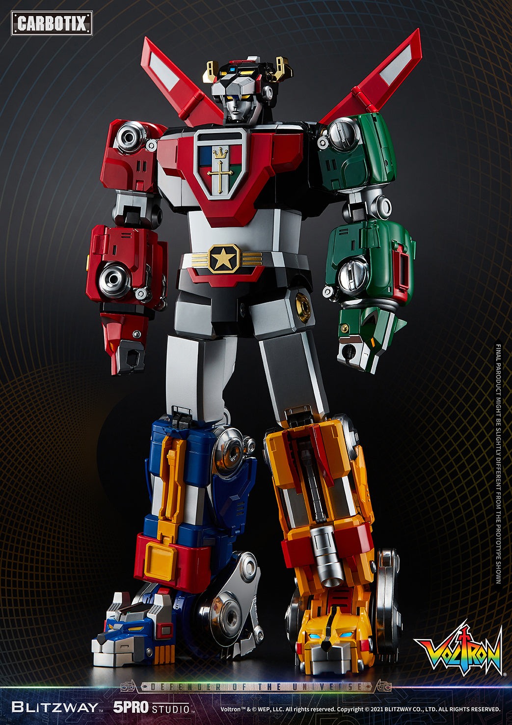 Blitzway High - Quality Collectible Carbotix Voltron Figure from Voltron Anime Series