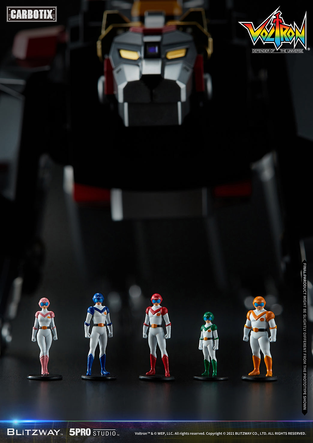 Blitzway High - Quality Collectible Carbotix Voltron Figure from Voltron Anime Series