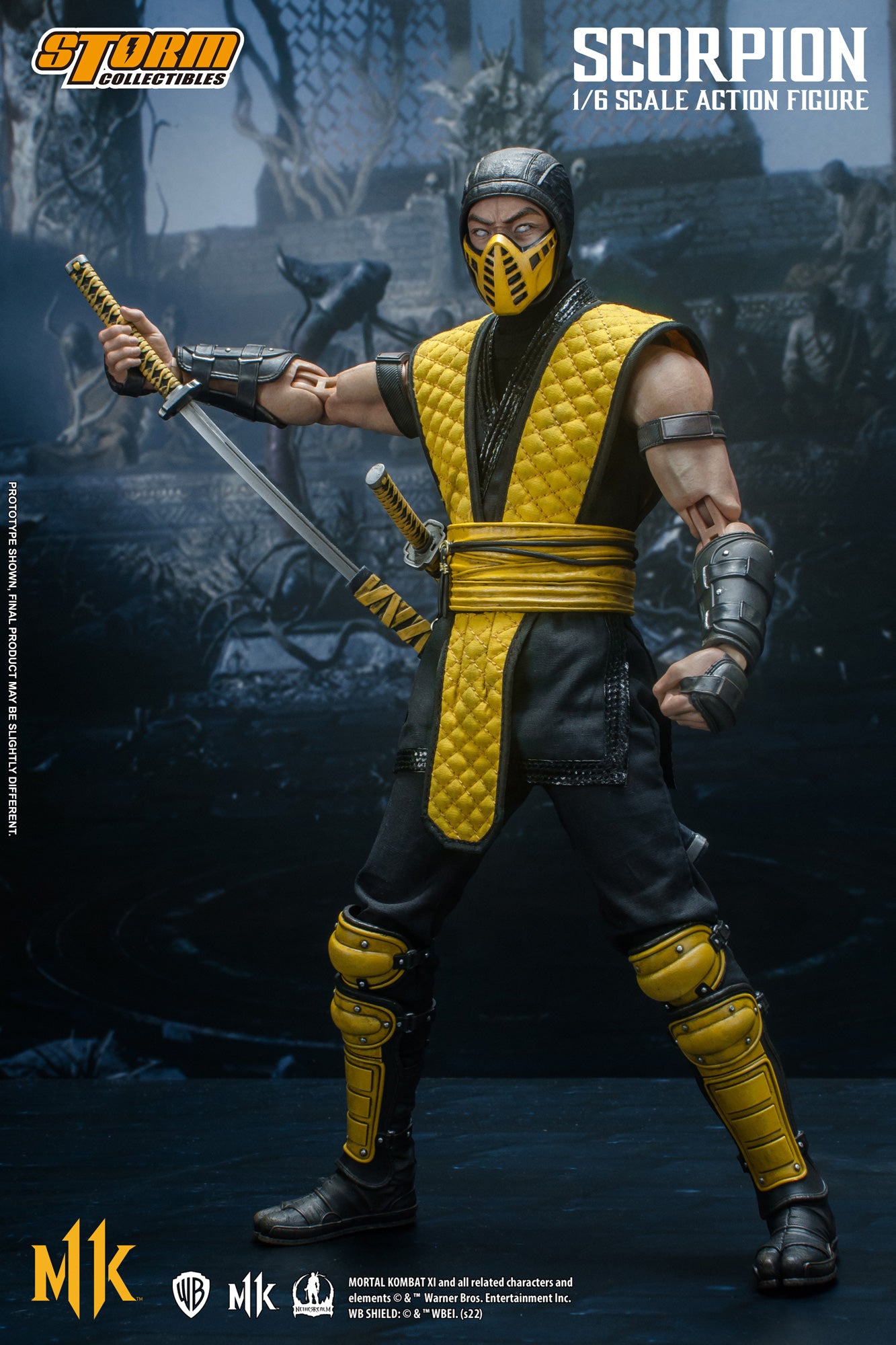 Storm Collectibles 1/6 Scale Mortal Kombat Scorpion Action Figure - High - Quality Collectible Toy
