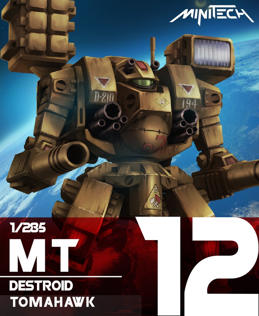 MiniTech MT12 Destroid Tomahawk: 1/285 Scale Unpainted Miniature Model