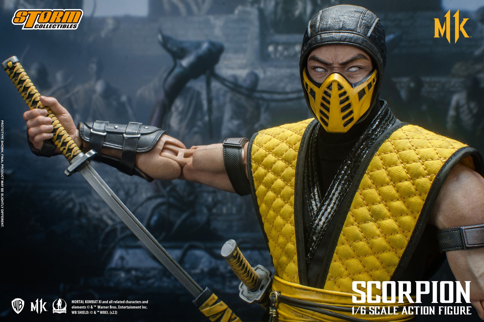 Storm Collectibles 1/6 Scale Mortal Kombat Scorpion Action Figure - High - Quality Collectible Toy