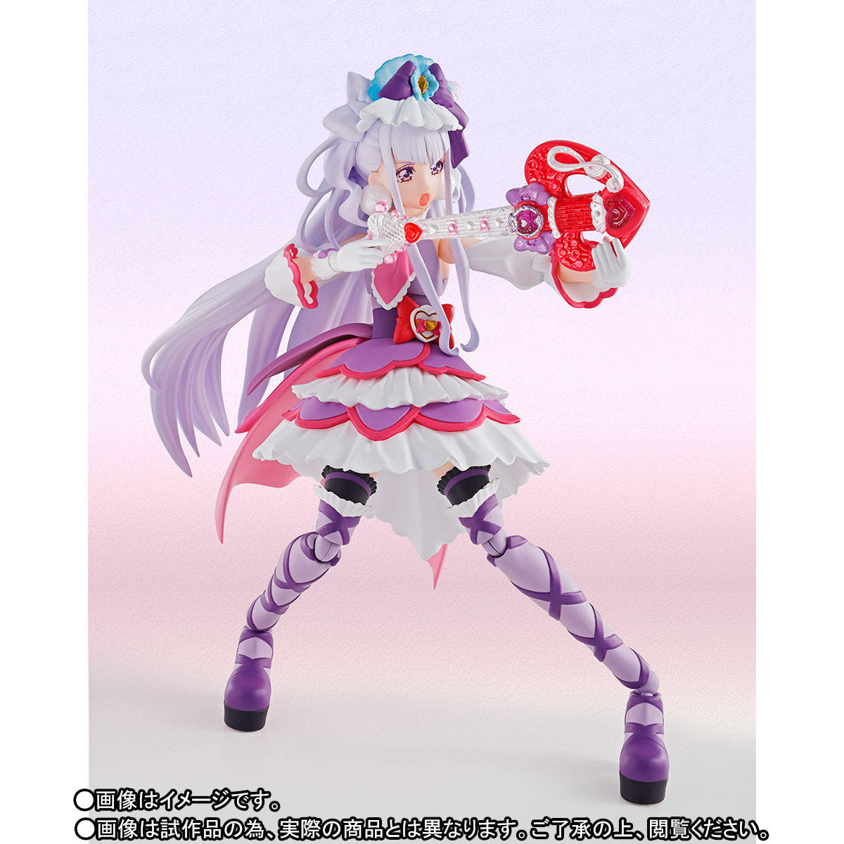 S.H. Figuarts Cure Amour with Hugtan and Twin Love Guitar Collectible