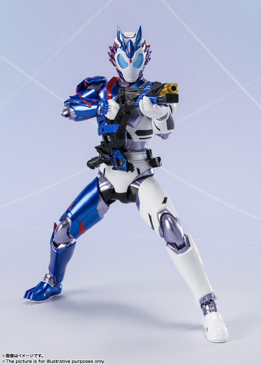 SH Figuarts Collectible Action Figure - Kamen Rider Vulcan Shooting Wolf Version