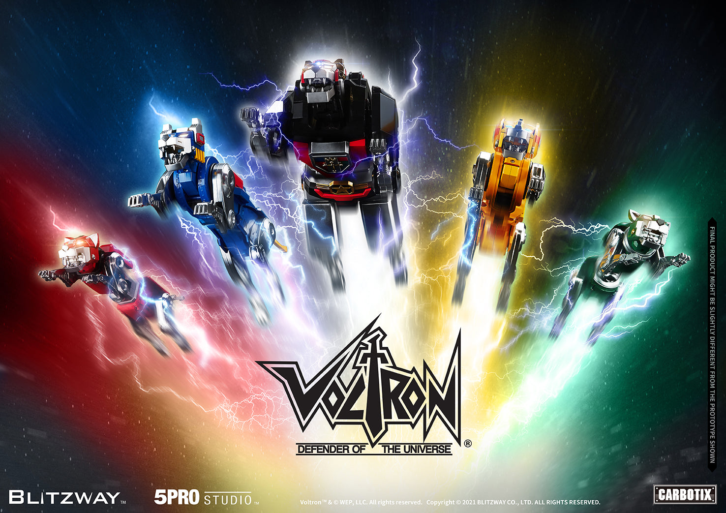 Blitzway High - Quality Collectible Carbotix Voltron Figure from Voltron Anime Series